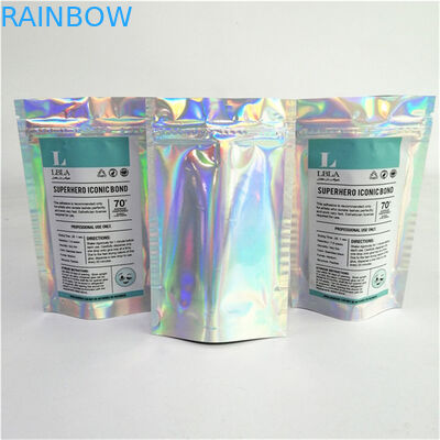 도매 맞춤형 로고 디지털 인쇄 플라스틱 PET 부드러운 적절한 가격 지퍼와 함께 서있는 가방