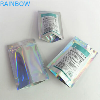 도매 맞춤형 로고 디지털 인쇄 플라스틱 PET 부드러운 적절한 가격 지퍼와 함께 서있는 가방