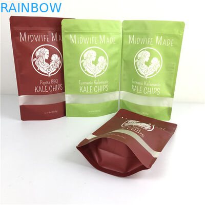 식품 패키지 gravure 인쇄 Mylar Doypack with Window 환경 친화적이고 사용자 정의