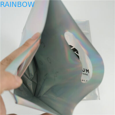 최고 품질의 사용자 지정 로고 인쇄 패션 패키지 사용자 지정 두께 누출 방지 홀로그램 필름 마이러 가방