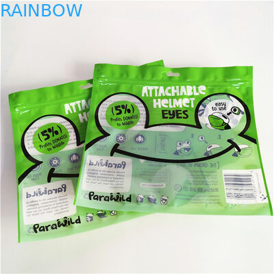 다시 닫을 수 있는 습기 방지성 3면 밀폐 평면 포장재 플라스틱 봉지