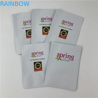 누출 방지 3면 밀폐 Mylar 포장 가방 Zipper 맞춤형 크기 디자인