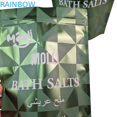 몸 닦기용 플라스틱 포장지 욕조 소금 자연 스프 마이러 가방 지퍼