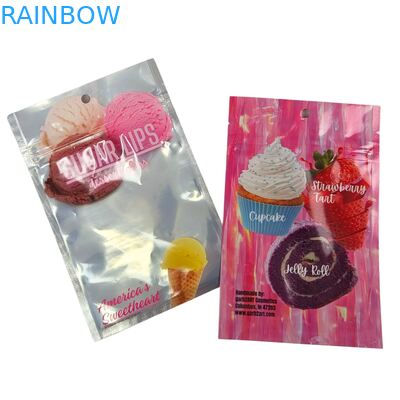 맞춤형 디자인 자체 밀폐 수분 보호 열 밀폐 찌꺼기 투명한 앞 알루미늄 엽지 뒷 Mylar 설탕용 플라스틱 가방