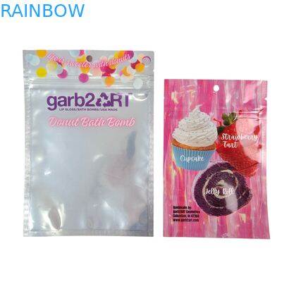 맞춤형 디자인 자체 밀폐 수분 보호 열 밀폐 찌꺼기 투명한 앞 알루미늄 엽지 뒷 Mylar 설탕용 플라스틱 가방