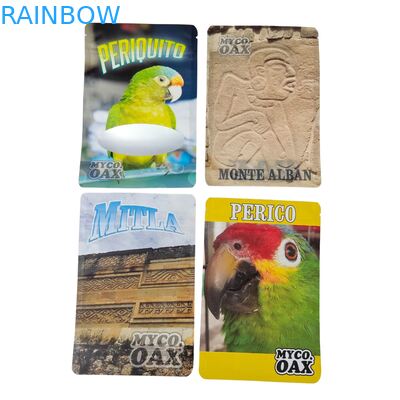 맞춤형 디자인 자체 밀폐 수분 보호 열 밀폐 찌꺼기 투명한 앞 알루미늄 엽지 뒷 Mylar 설탕용 플라스틱 가방