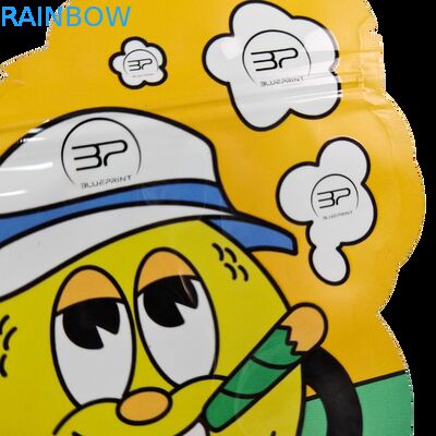 식용 캘리 3.5g 7g 마일러 지퍼백 소프트 터치 냄새 방지 불규칙 모양 쿠키 다이 컷 포장 비닐 봉투