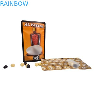 스탠드업 파우치 포장 3면 밀봉 플랫 재사용 가능한 지퍼백 창 마일러 알루미늄 호일 재사용 가능한 비닐 봉투