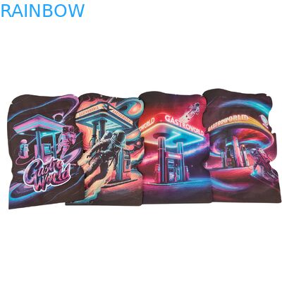 쿠키 구미 담배용 불규칙한 모양의 다이컷 마일라 백, 어린이 보호 지퍼 백 포함 PET 플라스틱 백