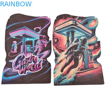 쿠키 구미 담배용 불규칙한 모양의 다이컷 마일라 백, 어린이 보호 지퍼 백 포함 PET 플라스틱 백