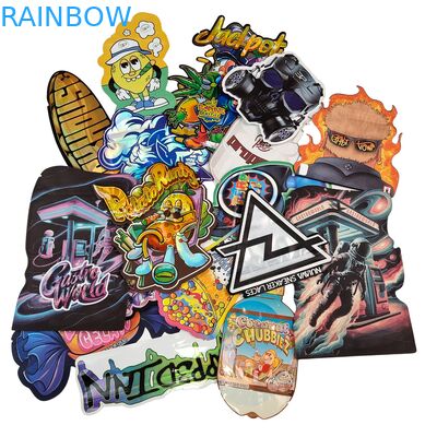 맞춤형 로고 3.5g 7g 14g 재밀봉 가능한 PE 플라스틱 식품 밀봉 포장 지퍼 잠금 호일 파우치 어린이 냄새 방지 허브 구미 마일러 백