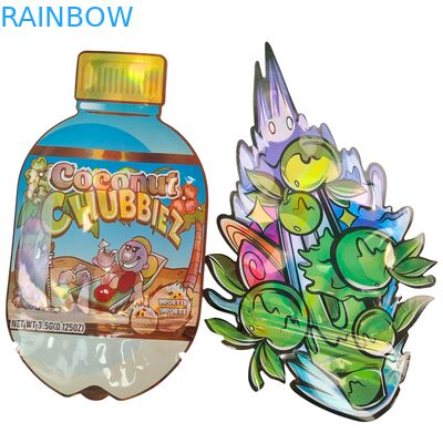 핫 판매 톡톡 튀는 다이 커트 마일러 가방 Zipper 식용품 냄새 방지 3.5 7g 14g 28g 버섯 찌꺼기 사용자 지정 인쇄 플라스틱 가방