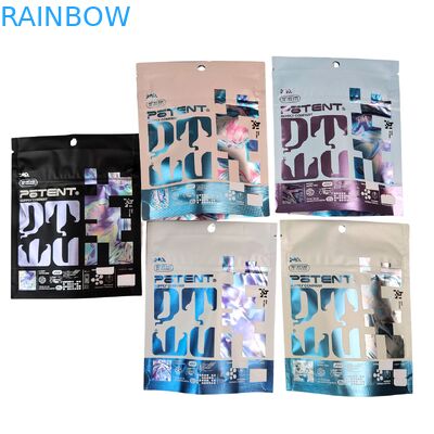 디지털 프린팅 홀로그램 3.5g 칼리 패키지 4x5 사켓 불규칙 알루미늄 필름 버섯 고무 포장 시트 마이러 가방