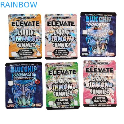 3.5g 마일라 백 버섯 추출물 젤리 포장 도이팩 지퍼 스멜 방지 스탠드업 파우치