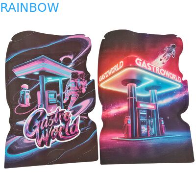 맞춤형 다이 컷 마일라 백 3.5g-28g, 차일드 프루프 지퍼 포함