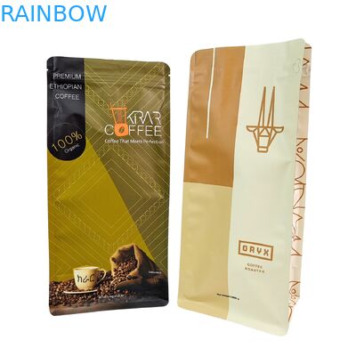 밸브가 있는 맞춤형 스탠드업 지퍼 커피 원두 봉투