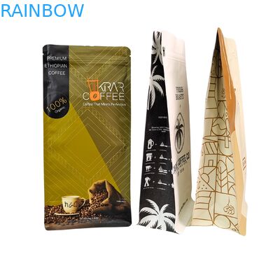 밸브가 있는 맞춤형 스탠드업 지퍼 커피 원두 봉투