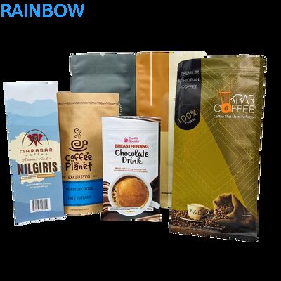 밸브가 있는 맞춤형 스탠드업 지퍼 커피 원두 봉투