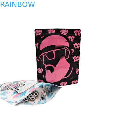 맞춤형 인쇄 3.5g-28g 재밀봉 냄새 방지 마일러 식품 봉투