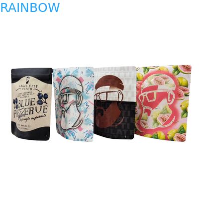 재사용 가능한 열 밀봉 3.5g 1oz 마일러 지퍼 백 스탠드업 알루미늄 호일 냄새 방지 Cali 식품 보관 마일러 백 맞춤 인쇄