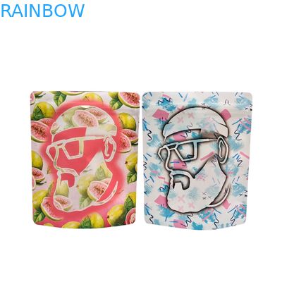 재사용 가능한 열 밀봉 3.5g 1oz 마일러 지퍼 백 스탠드업 알루미늄 호일 냄새 방지 Cali 식품 보관 마일러 백 맞춤 인쇄