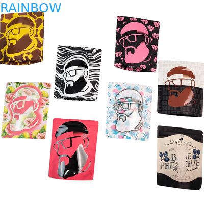 재사용 가능한 열 밀봉 3.5g 1oz 마일러 지퍼 백 스탠드업 알루미늄 호일 냄새 방지 Cali 식품 보관 마일러 백 맞춤 인쇄