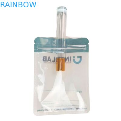 치과용 교정기용 맞춤형 로고 지퍼백 (열 밀봉 및 한쪽 면 투명 마일라 플라스틱 백)