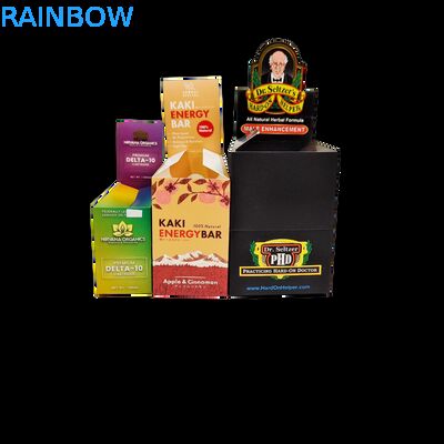 소매 카운터 디스플레이를 위해 350g 종이판을 가진 개인용 접이 가능한 Kraft 종이 상자