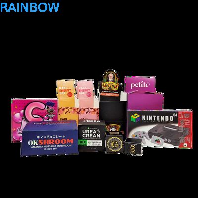 소매 카운터 디스플레이를 위해 350g 종이판을 가진 개인용 접이 가능한 Kraft 종이 상자