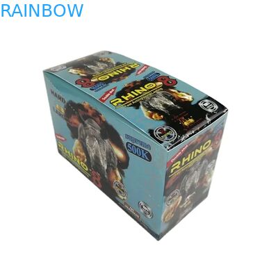 도매 맞춤형 라이노 100k 150k 200k 캡슐 강화 알약 의약품 3D 포장 카드 및 종이 디스플레이 박스