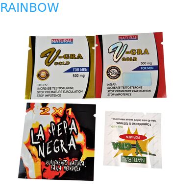 식품용 열 밀폐 플라스틱 지퍼 봉지, 알약, 약용 캡슐용 맞춤형 크기