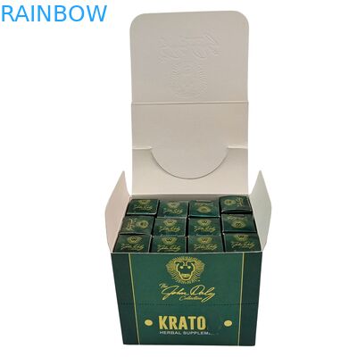 재활용 크래프트 종이 크래프트 스냅용 크래프트 상자 쿠키용 에너지 바 코스메틱 고리판 카운터 디스플레이 포장 스펀지