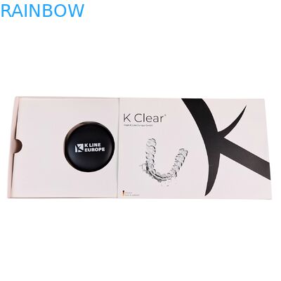 공장 사용자 지정 크기의 생분해 가능한 폴더 Kraft 종이 빈 치아 어라이너 케이스 시계 보석 선물