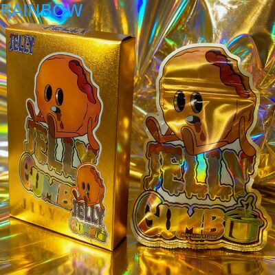 맞춤형 인쇄 3.5g 재밀봉 마일러 백 간식 포장용 스탠드업 파우치