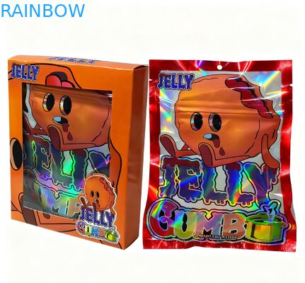 맞춤형 인쇄 3.5g 재밀봉 마일러 백 간식 포장용 스탠드업 파우치