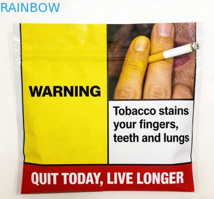 다시 닫을 수 있는 3면 봉인 25g 30g 40g 50g 100g 흡연 잎 담배 봉지 롤링 담배 봉지