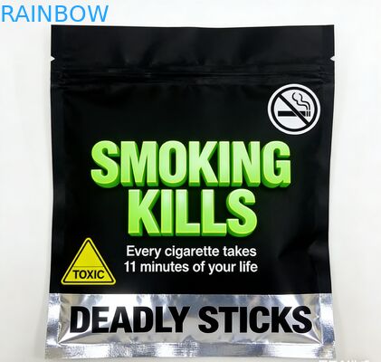 다시 닫을 수 있는 3면 봉인 25g 30g 40g 50g 100g 흡연 잎 담배 봉지 롤링 담배 봉지