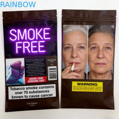 다시 닫을 수 있는 3면 봉인 25g 30g 40g 50g 100g 흡연 잎 담배 봉지 롤링 담배 봉지