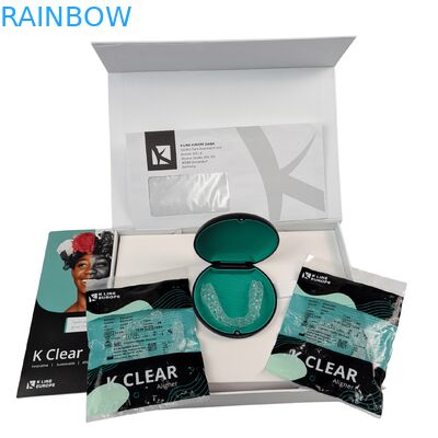 커스텀 럭셔리 마그네틱 치아 브래시 키트 박스 두께 350g 정형 치아 어라이너 패키지 박스