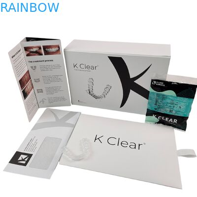 커스텀 럭셔리 마그네틱 치아 브래시 키트 박스 두께 350g 정형 치아 어라이너 패키지 박스
