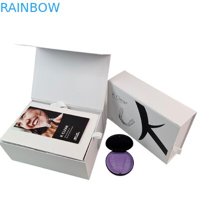 커스텀 럭셔리 마그네틱 치아 브래시 키트 박스 두께 350g 정형 치아 어라이너 패키지 박스