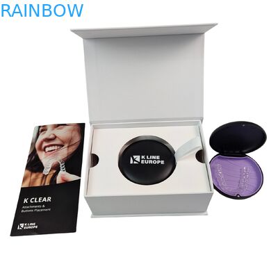 맞춤형 로고 치아 대장 키트 박스 정형 정렬기 포장 박스 종이 삽입 치아 정렬기 포장 박스