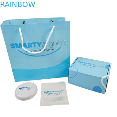 맞춤형 치아 교정기 포장 상자 브레이스 치과 의치 얼라이너 박스 및 종이 가방