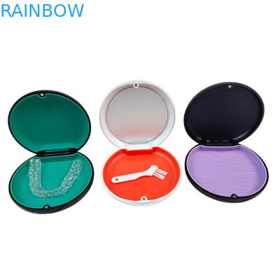 맞춤형 로고 인쇄 치과 얼라이너 박스 (자석 잠금 및 350g 두께, 교정 포장용)