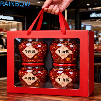 투명 창이 있는 맞춤형 휴대용 선물 종이 상자 파티 선물 상자 사탕 쿠키 도넛 상자 손잡이가 있는 종이 상자