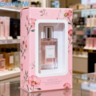 투명 창이 있는 맞춤형 휴대용 선물 종이 상자 파티 선물 상자 사탕 쿠키 도넛 상자 손잡이가 있는 종이 상자