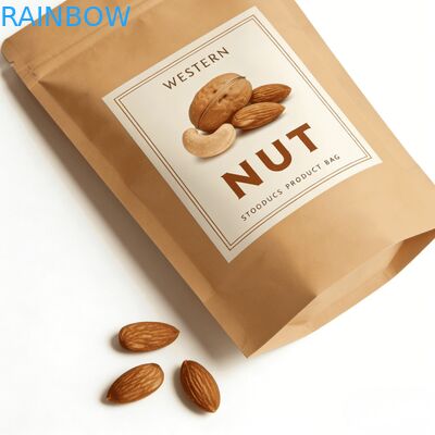 맞춤형 디지털 인쇄 Kraft 종이 열 밀봉 서드 가방 창문으로 애완 동물 음식 & 간식 수분 방지