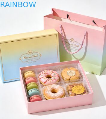 프리미엄 식품 등급 접이식 기본 및 케이크 수시 마카론 디저트 베이커리 선물 상자 종지 세트