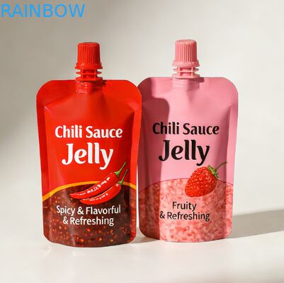 아기 주스 및 퓨리 포장을 위한 30ml 맞춤 인쇄 식품 등급 스푸트 봉지