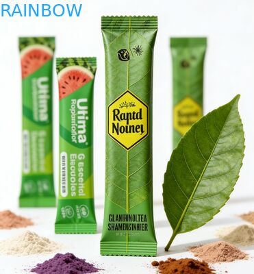사용자 정의 1g 3g 5g 밀크티 파우더 콜라겐 파우더 향 주머니 열 밀봉 가능 재활용 가능 PET 알루미늄 호일 적층 지퍼 식품 가방